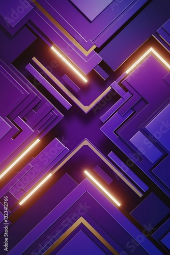 3d rendering of purple and blue abstract geometric background scene for advertising technology showcase banner game sport cosmetic business metaverse sci fi illustration product display