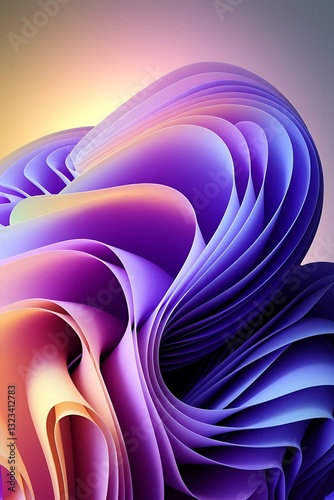 Beautiful colorful abstract wallpaper 3d rendering