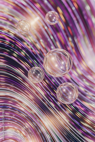Abstract background 3d rendering 3d illustration bubbles