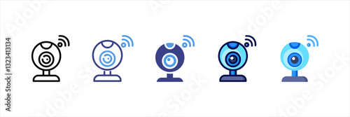 Webcam Multi Style Icon Set