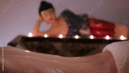 spa atmosphere and candles