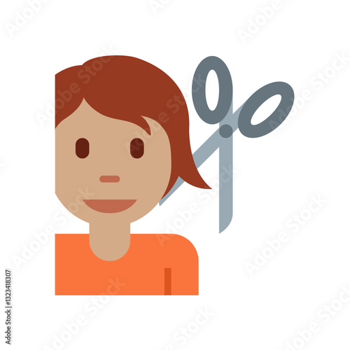 Woman Getting Haircut
