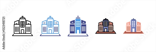 Company Multi Style Icon Set