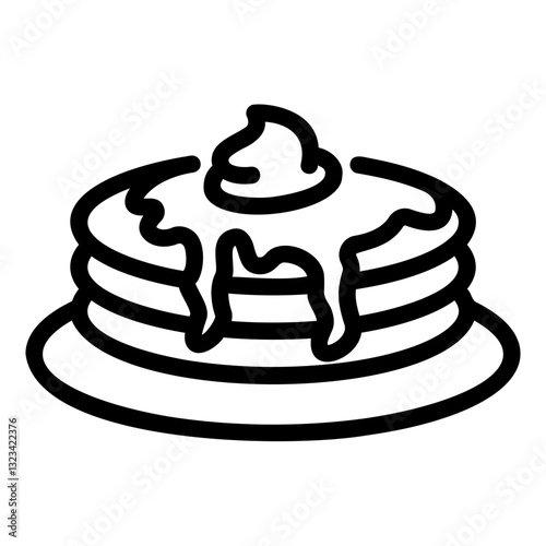 pancake Line Icon