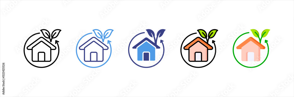 House Multi Style Icon Set