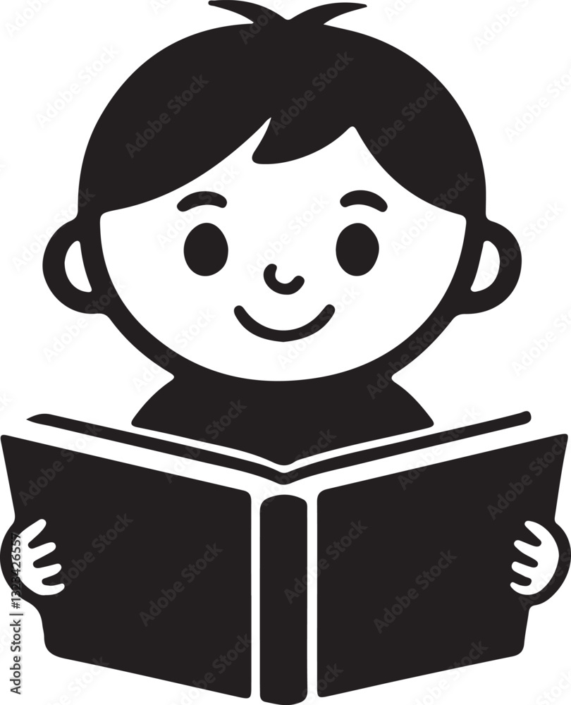 International children's book day icon in filled flat black vector illustration design. International children's book day icon in filled flat black vector illustration design.