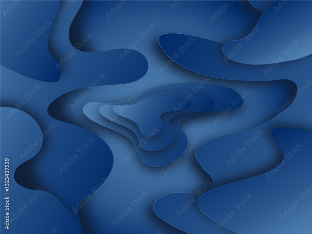 Luxury Gradient Blue Background with Elegant Layered Design Luxury Gradient Blue Background with Elegant Layered Design