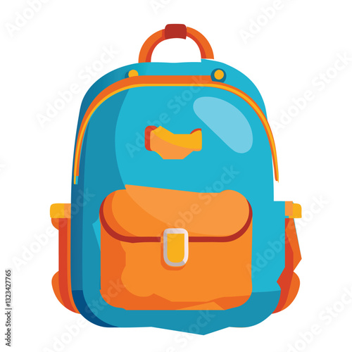 colorful school bag vector image on white background
