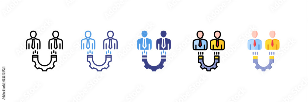Customer Acquisition Multi Style Icon Set Customer Acquisition Multi Style Icon Set
