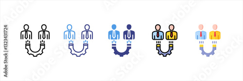 Customer Acquisition Multi Style Icon Set