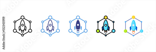 Lean Startup Multi Style Icon Set