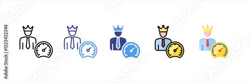 Over Confidence Multi Style Icon Set