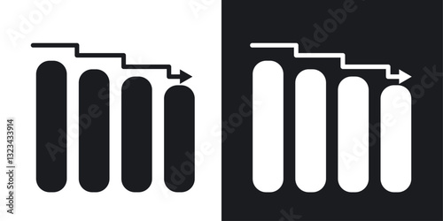 Attrition icons pack in solid style