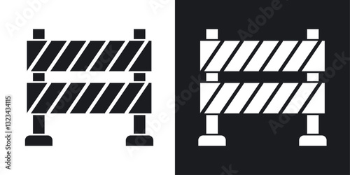 Barrier icons pack in solid style