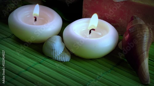 Candles at the spa