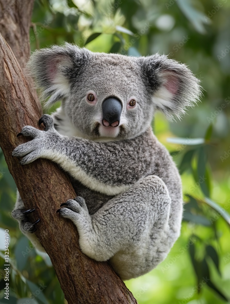 Naklejka premium koala in tree