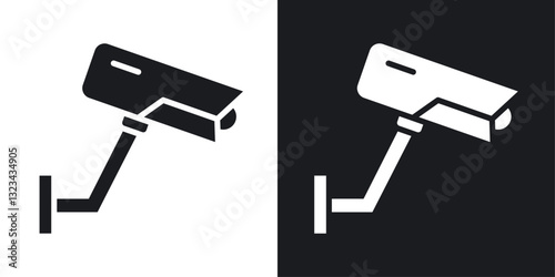 CCTV icons pack in solid style