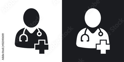 Doctor icons pack in solid style