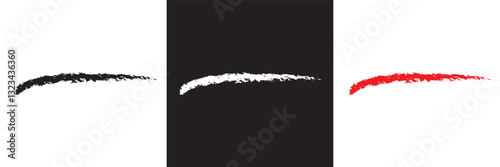 Marker brush texture stroke paint underline highlight. Marker pen highlight stroke. Hand drawn brush underline element . Vector illustration. isolated on white and black background. EPS 10