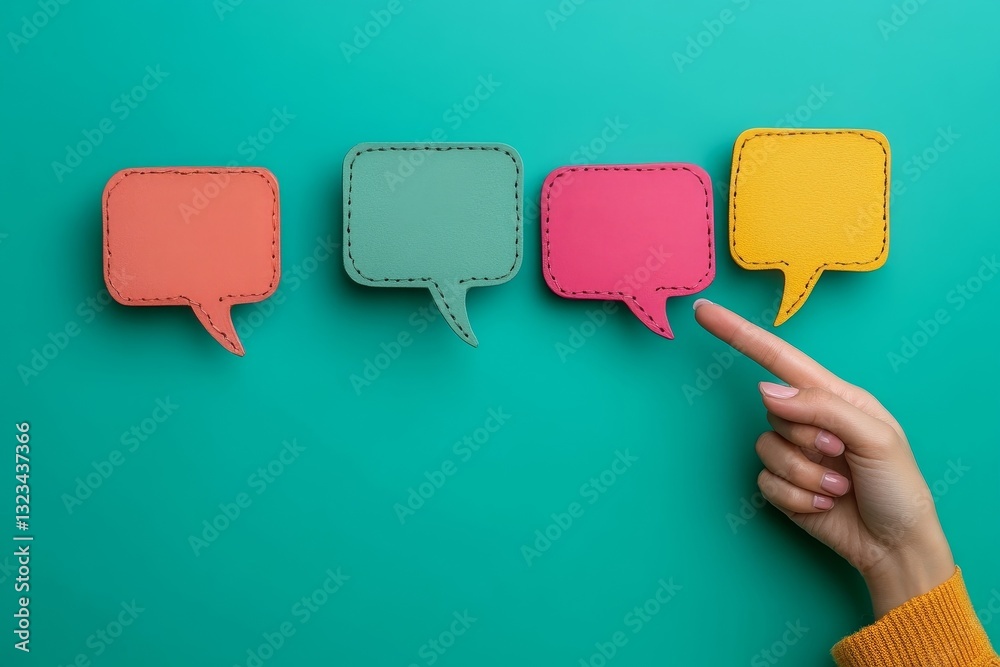 Colorful Speech Bubbles: Diverse Perspectives