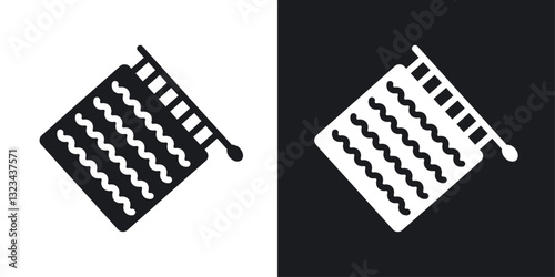 Handloom icons pack in solid style