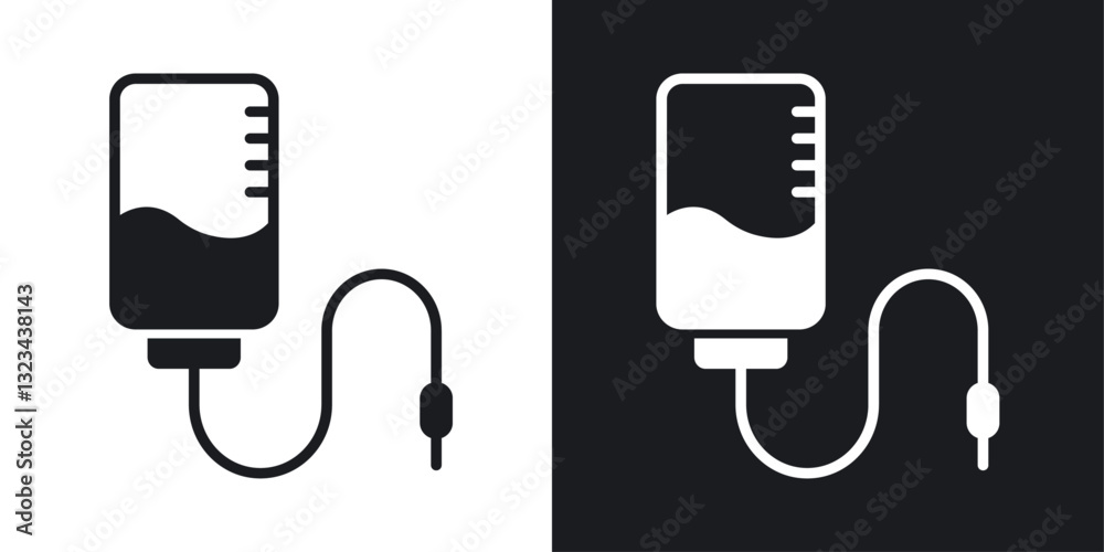 Intravenous icons pack in solid style Intravenous icons pack in solid style