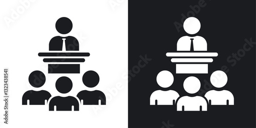 Lecture icons pack in solid style