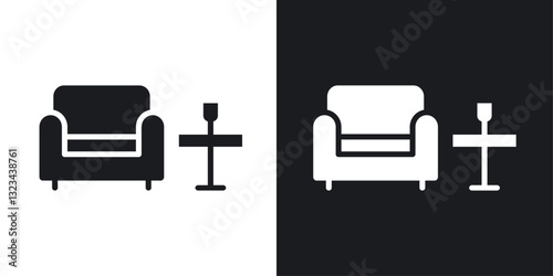 Lounge icons pack in solid style