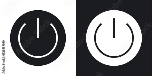 Power icons pack in solid style