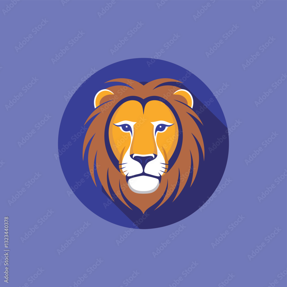 Obraz premium lion head vector