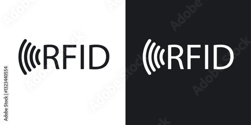 RFID icons pack in solid style
