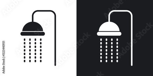 Shower Head icons pack in solid style