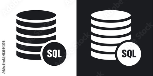 SQL icons pack in solid style