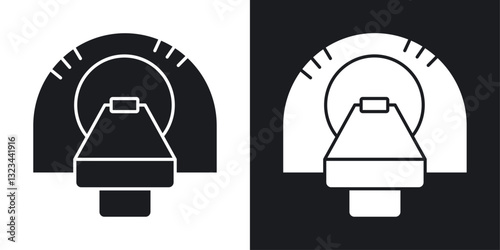 Tomography icons pack in solid style