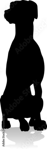 A detailed animal silhouett...
