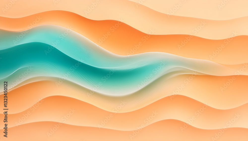 Abstract wavy sand with turquoise water Abstract wavy sand with turquoise water
