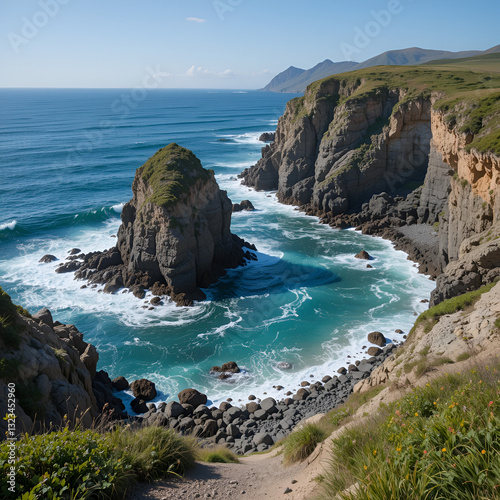 amas de rochers au large de ouessant