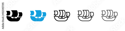 Caravel icons vector set for web designs