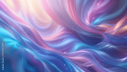 Wallpaper Mural Liquid Holographic Gradient Flow Torontodigital.ca