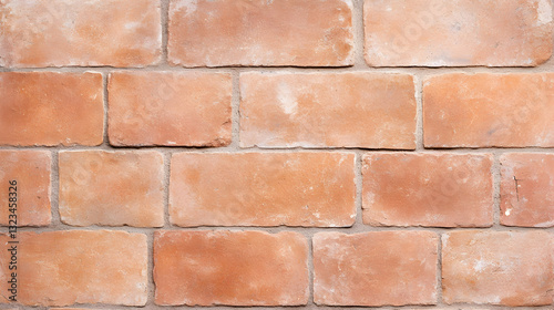 Beige terracotta brick wall texture