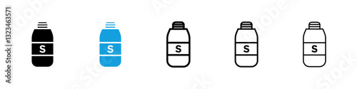 Solvent icons vector set for web designs