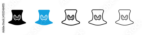 Thyroid icons vector set for web designs