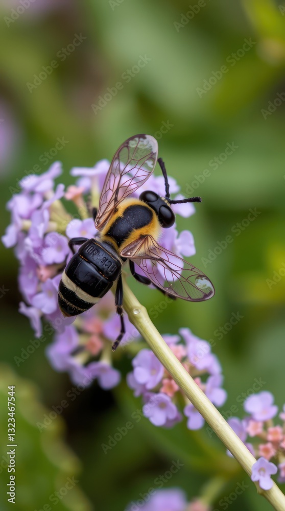 Exclusive Stunning Exclusive Creative Beautiful Modern Unique Modern Creative Creative - Detailed closeup macro shot of a beelike insect o   Beautiful Stunning Elegant Creative Creative High-Quali