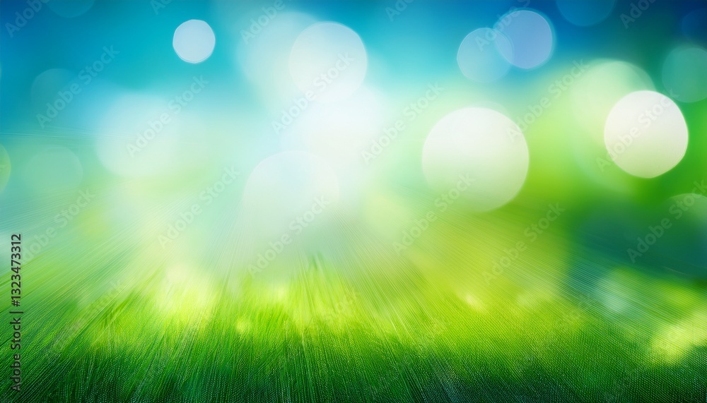 Fototapeta premium artistic natural blurred green blue and white background