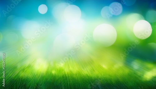 artistic natural blurred green blue and white background