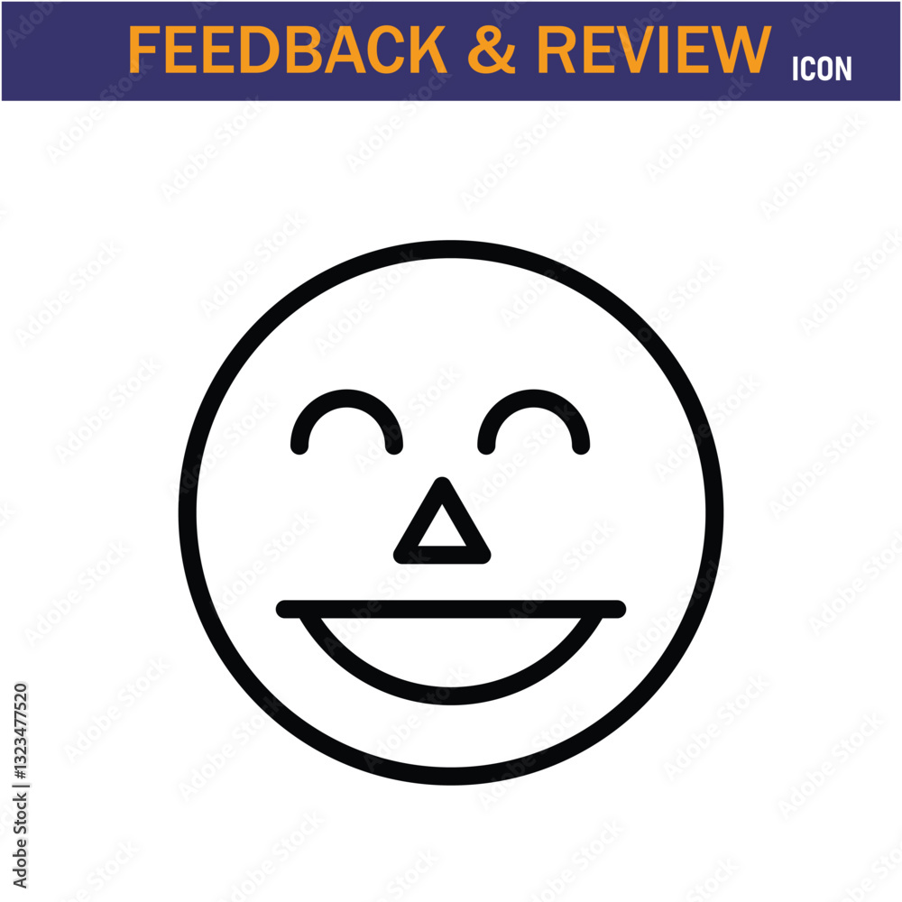 Feedback & Review line Icon. editable stroke icon. Vector illustration icon on white background, EPS 10. Feedback & Review line Icon. editable stroke icon. Vector illustration icon on white background, EPS 10.