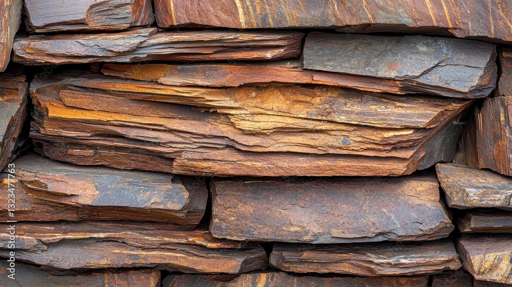 Rustic Natural Slate Stone Texture for Building and Design Use