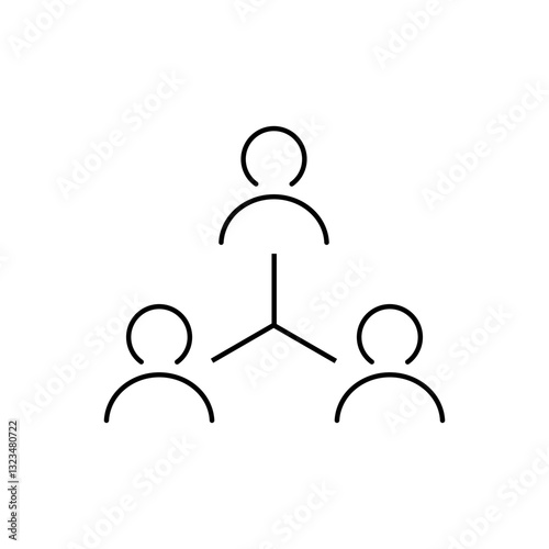 Team vector icon. Teamwork illustration sign. Development symbol. Progress  logo. 