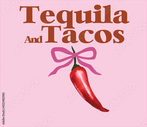 Chilli pepper cute pink spicy margs margarita cocktail taco Mexican tequila picante cute novelty trending raphic Tee t-shirt logo slogan graphic artwork typography tote badge emblem crest  