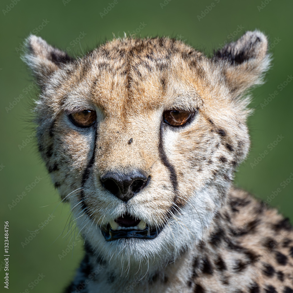 portrait of a cheetah portrait of a cheetah